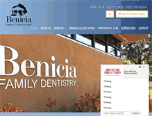 Tablet Screenshot of beniciafamilydentistry.com